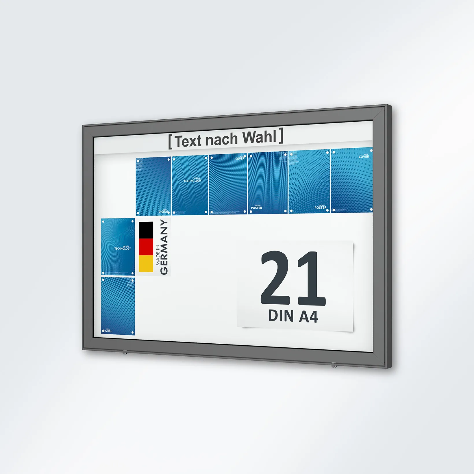 poster, wanddisplay, industriefach, blaue posters, DIN A4